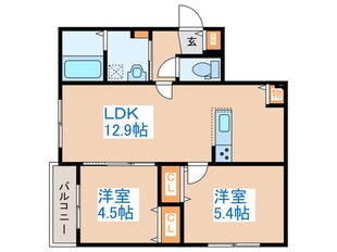 ブランシャール医大前の物件間取画像